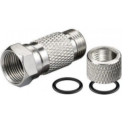 Goobay skrutkovací F konektor 7,3 mm, medený-poniklovaný, vodeodolný