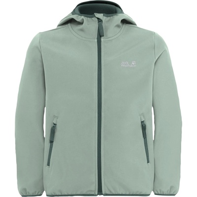 Jack Wolfskin Детско софтшел яке Jack Wolfskin Kid's Fourwinds Jacket Softshell jacket - Green Zinnia - размер 176 (EU) (703-5261-1417)