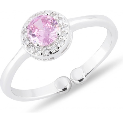 Olivie Dětský prstýnek RůžovÝ Zirkon nastavitelný 4724