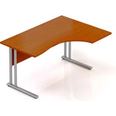 Lenza Ergonomický stůl Visio 140 x 100 cm, pravý, třešeň
