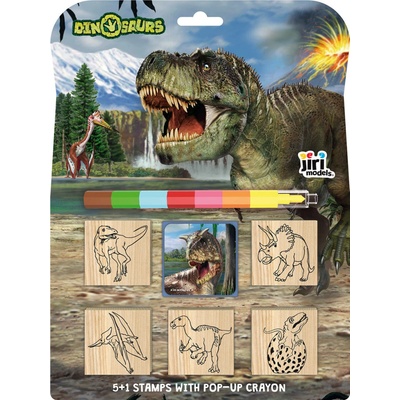 Jiri Models Razítka 5 1 s voskovkou Dinosauři