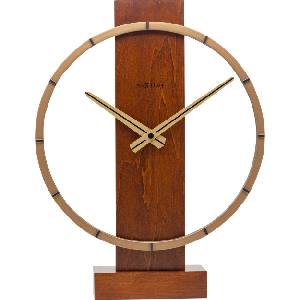 NeXtime Настолен часовник Carl Small светло дърво (5226BR) Будилник