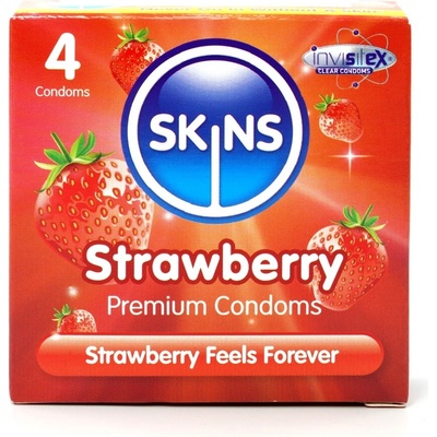 Kondom Skins Strawberry 4 ks