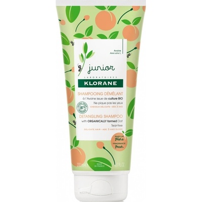 Klorane Junior Detangling shampoo peach 200 ml