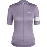 Rapha Фланелка с къс ръкав за колоездене Rapha Women's Core Jersey Cycling jersey - Lilac Grey / White (156-2650-1712)