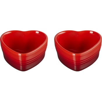 Le Creuset Формички за печене и сервиране Heart 300 мл черешови 2 бр (79082300600000)
