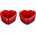 Le Creuset Формички за печене и сервиране Heart 300 мл черешови 2 бр (79082300600000)