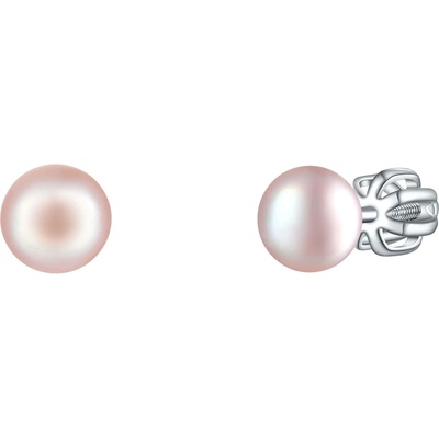 Olivie stříbrné náušnice PERLY PINK 7979