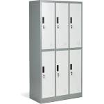 Carmen Метален шкаф Carmen CR-1243 J LUX - сив / тъмносив