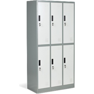 Carmen Метален шкаф Carmen CR-1243 J LUX - сив / тъмносив