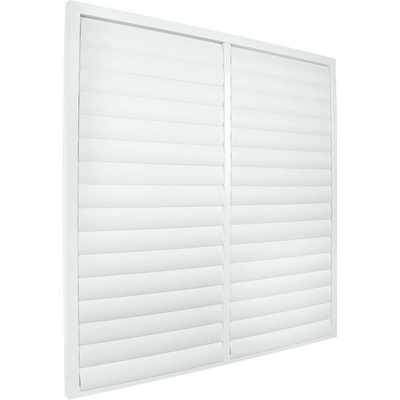 Dalap Kovová so gravitačnými lamelami bez príruby 835x835 mm biela