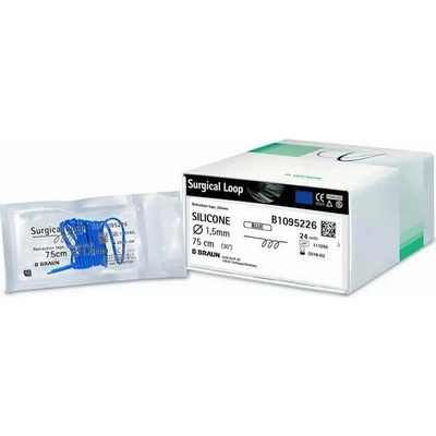 Surgical Loop - Chirurgické silikónové vlákno modré, priemer 1,5mm, dĺžka 75cm