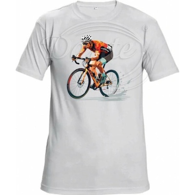 Tričko Cyklista bílé