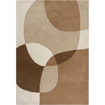 Flair Rugs Кафяв/бежов вълнен килим 120x170 cm Glow - Flair Rugs (503119380067)