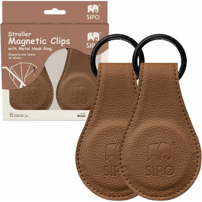 SIPO Magnetické klipy 2 ks Hnedé