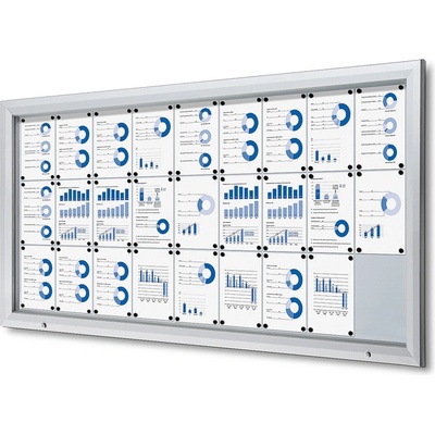 Jansen Display Exteriérová vitrína 27 x A4 2125 x 1067 mm