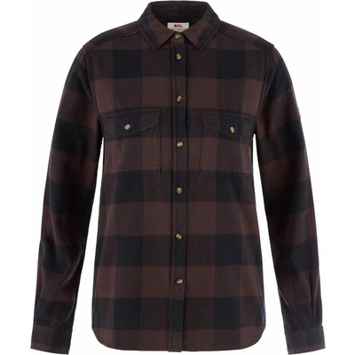 Fjällräven Övik Heavy Flannel Shirt W Black Oak-Black