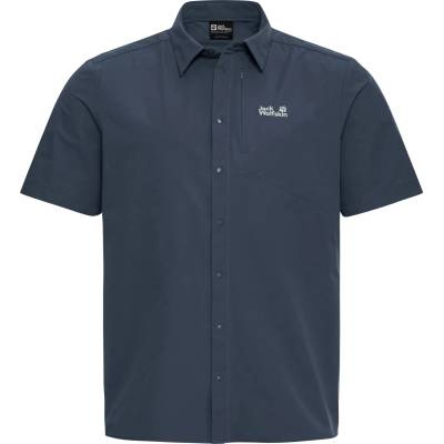 Jack Wolfskin Мъжка риза с копчета Jack Wolfskin Prelight Suncool Shirt - Midnight Sky - размер XL (033-3070-0214)