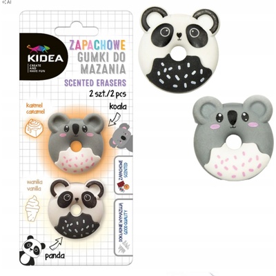 Kidea guma voňavá 2ks koala/panda D