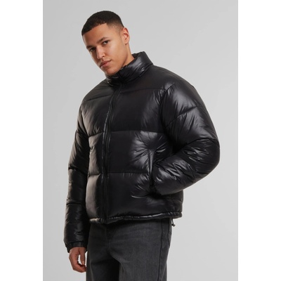 Urban Classics Мъжко Пухено Яке Shiny Puffer Jacket black XXLUB-TB7584-00007 - Тъмносив, размер 4XL
