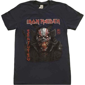 Iron Maiden Senjutsu Back Cover Vertical Logo Navy Blue L Риза (IMTEE133MN03)