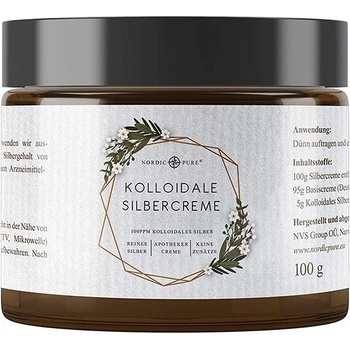 Nordic Pure Крем за лице и тяло с колоидно сребро (100 ppm) 100 g | Nordic Pure (NordicPure-KC NVS)