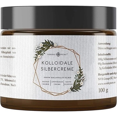 Nordic Pure Крем за лице и тяло с колоидно сребро (100 ppm) 100 g | Nordic Pure (NordicPure-KC NVS)
