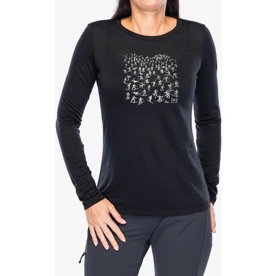 Super.natural Free Ski Tickets LS jet black/feather grey