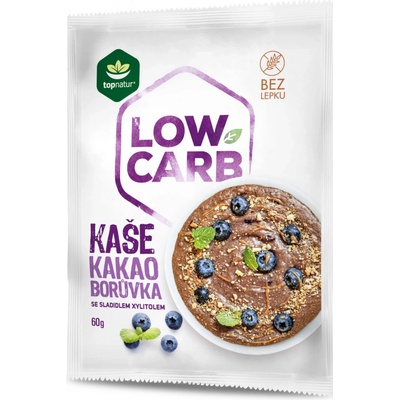 Topnatur LOW CARB kaše kakao & borůvka 60 g
