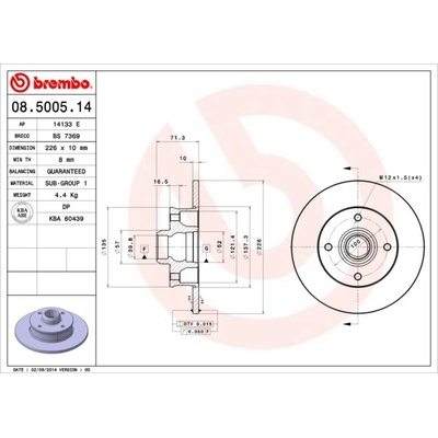 BREMBO 08.5005.14