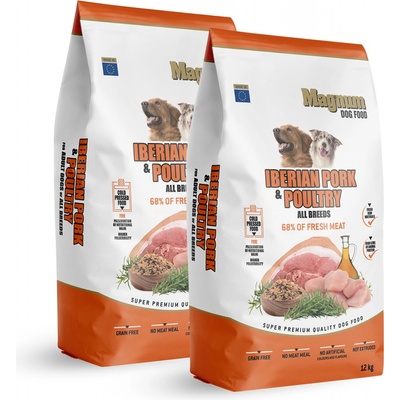 Magnum Iberian Pork & Poultry All Breed 2 x 12 kg