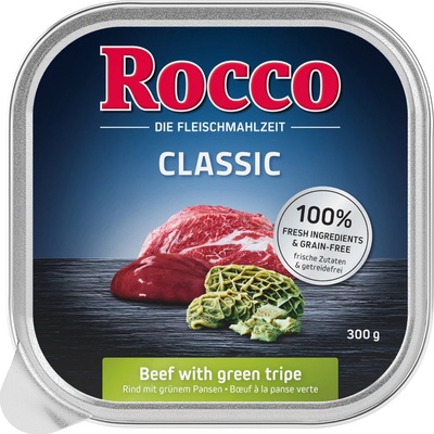Rocco mix Classic Mix 1: hovädzie pur, hovädzie/bachor, hovädzie/hydinové srdce 9 x 300 g