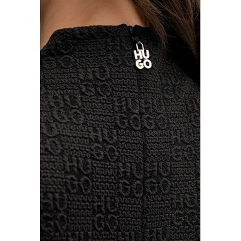 HUGO BOSS Рокля hugo в черно дълга с кройка по тялото 50550118 (50550118)