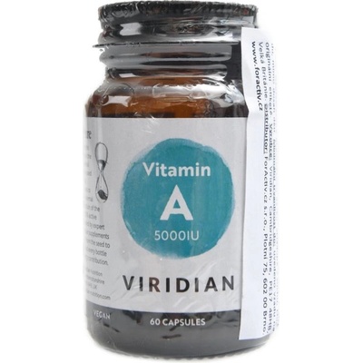 Viridian Nutrition Vitamin A 5000IU 60 kapslí