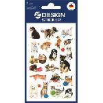 Avery zweckform Стикер, хартия, 3 листа, 76x120 mm, AVERY ZWECKFORM, "Z-Design No. 53487", котка и куче (53487)