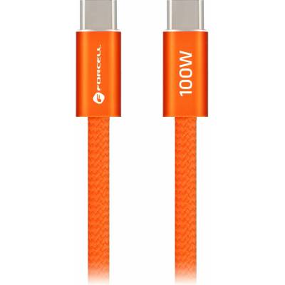 Forcell ACYH23 USB-C / USB-C 100W PD QC4.0 AVS 1,2m oranžový