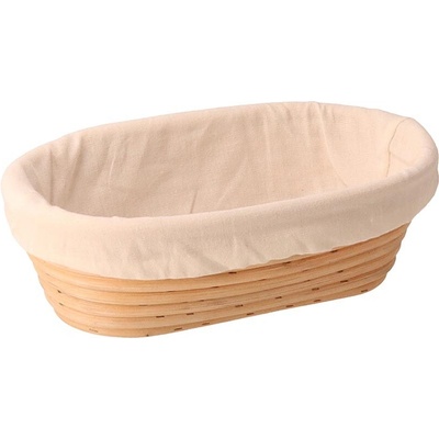 ČistéDřevo Oválná ratanová ošatka 25 x 15 x 8 cm