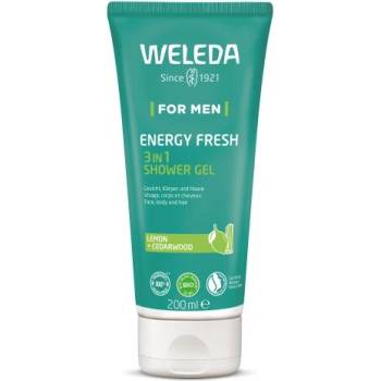 Weleda For Men Energy Fresh 3in1 енергизиращ душ гел за тяло, лице и коса 200 ml за мъже