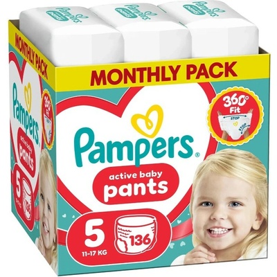 Pampers Active Fit 5 136 ks