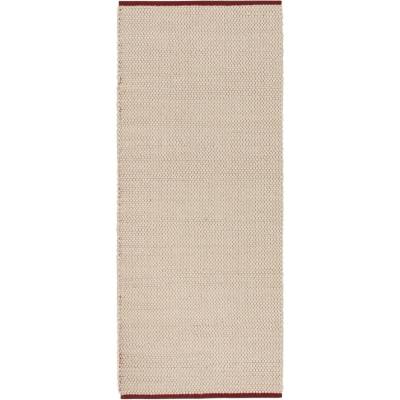 noo. ma Червена/бежова ръчно изработена вълнена пътека 80x170 cm Lenu - noo. ma (ACC2512.80)