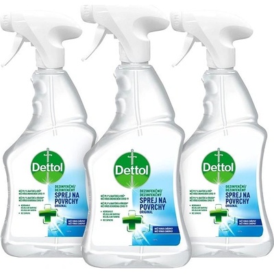 DETTOL Dezinfekčný sprej na povrchy Original 3 x 500 ml