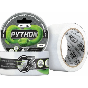 Python Vysokopevnostná páska 10 m biela