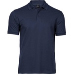 TEE JAYS tj1405 / Мъжка еластична поло тениска от плътен памук - тъмносиня xxl (18140500305)