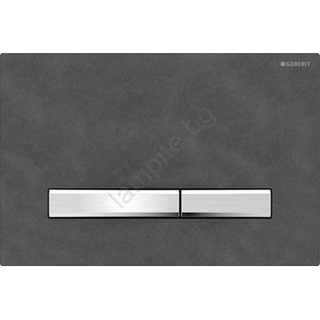 Geberit 115.788. JM. 2 - Бутон за промиване Sigma50 24, 6x16, 4 cm шифер/матов хром (GB0091)