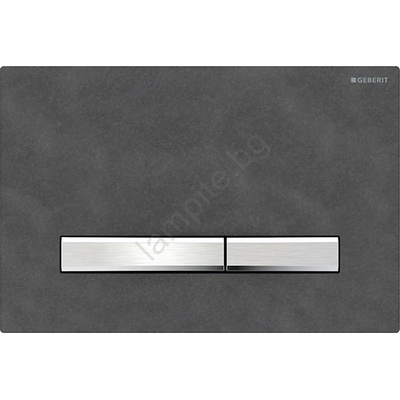 Geberit 115.788. JM. 2 - Бутон за промиване Sigma50 24, 6x16, 4 cm шифер/матов хром (GB0091)