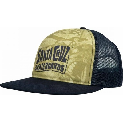 SANTA CRUZ Tonal Collage Meshback Faded Khaki/Rich Navy FADED KHAKI RICH NAV