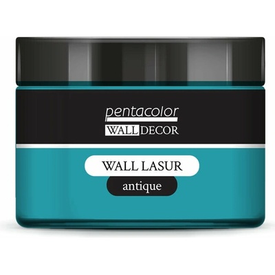 Pentart Wall Decor lazúra s antickým efektom 150 ml Patinová modrá