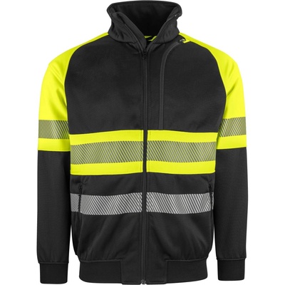 ProJob HI-VIS 6120 SWEATSHIRT HV/Унисекс светлоотразителен суитшърт - hv жълто/черно M (646120zw502)