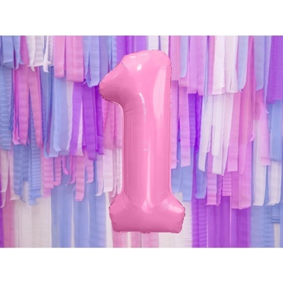 Party Deco FB1P 1 081 Fóliový balón Číslo ružový 86cm 1