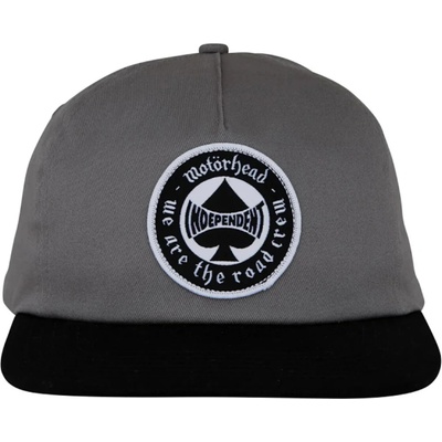 INDEPENDENT Motorhead Spade Snapback Unstructured Hat Char/Black 158390